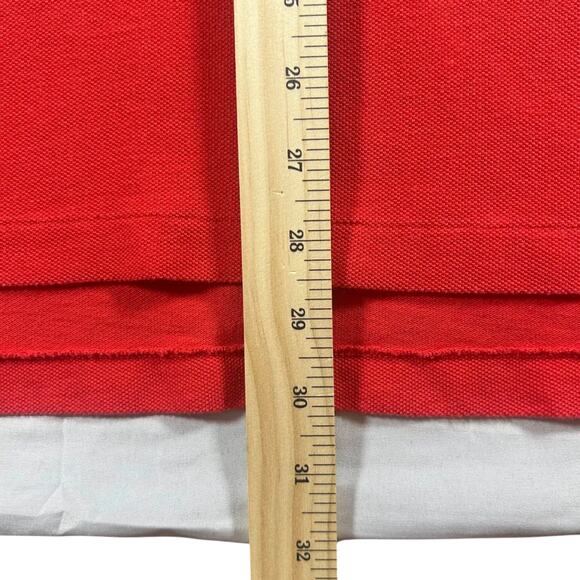 Polo Ralph Lauren - Men's Short Sleeve Red Polo Blue Pony - Size: Large - Picture 5 of 7